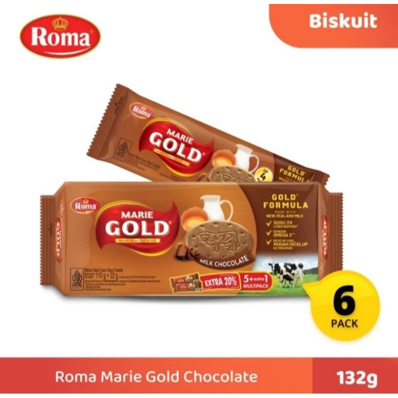 

ROMA MARIE GOLD COKELAT 132GR / ROMA MARIE GOLD 120GR