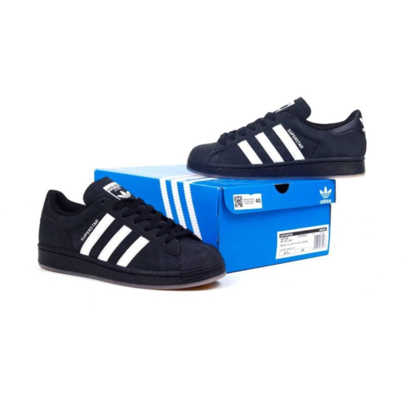 Sepatu Kets Adidas Superstar ADV Black Spark | Brand New In Box | Proud Sneakers Official