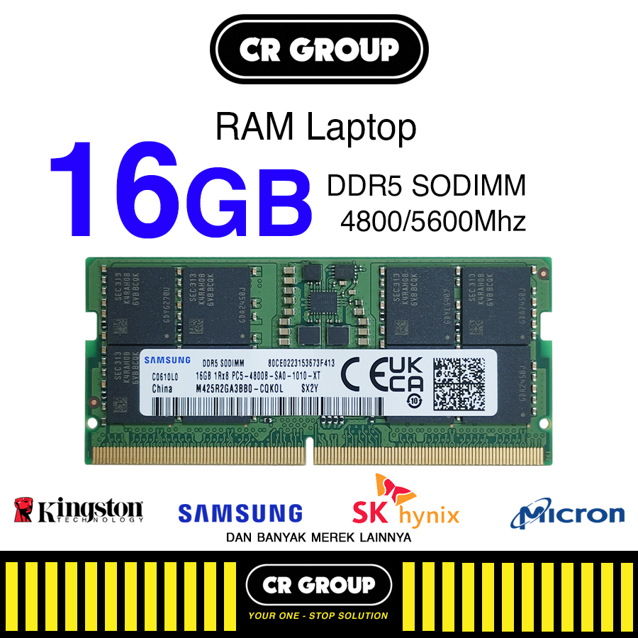 [CRGROUP] Copotan RAM 8GB / 16GB - DDR5 4800/5600 - SODIMM - All Brand - Samsung/SK-Hynix/Micron