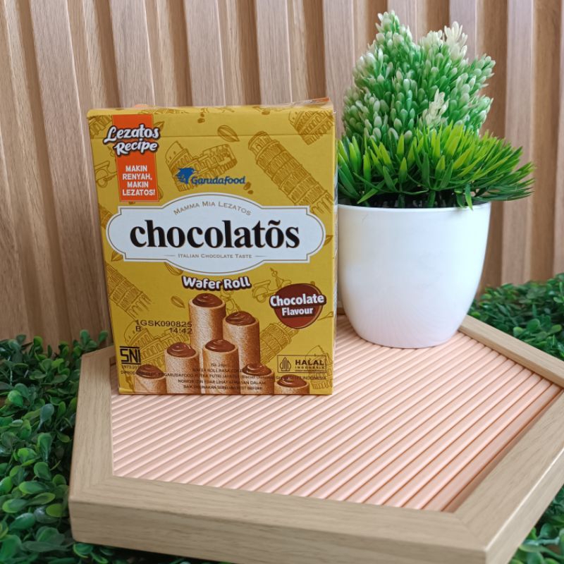 

CHOCOLATOS WAFER ROLL CHOCOLATE 1 Box isi 24 x 8,5 gram