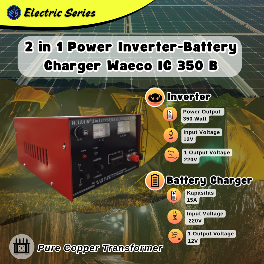 2 in 1 Inverter-Battery Charger Waeco IC 350 B - 350 Watt