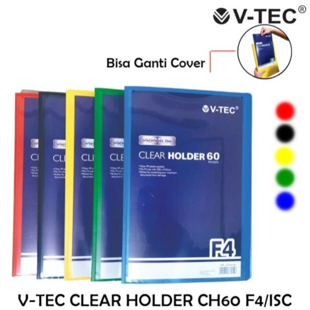 

VTEC CLEAR HOLDER CH FL/ISC UKURAN FOLIO / 20/40/60 LEMBAR/ DOCUMENT KEEPER