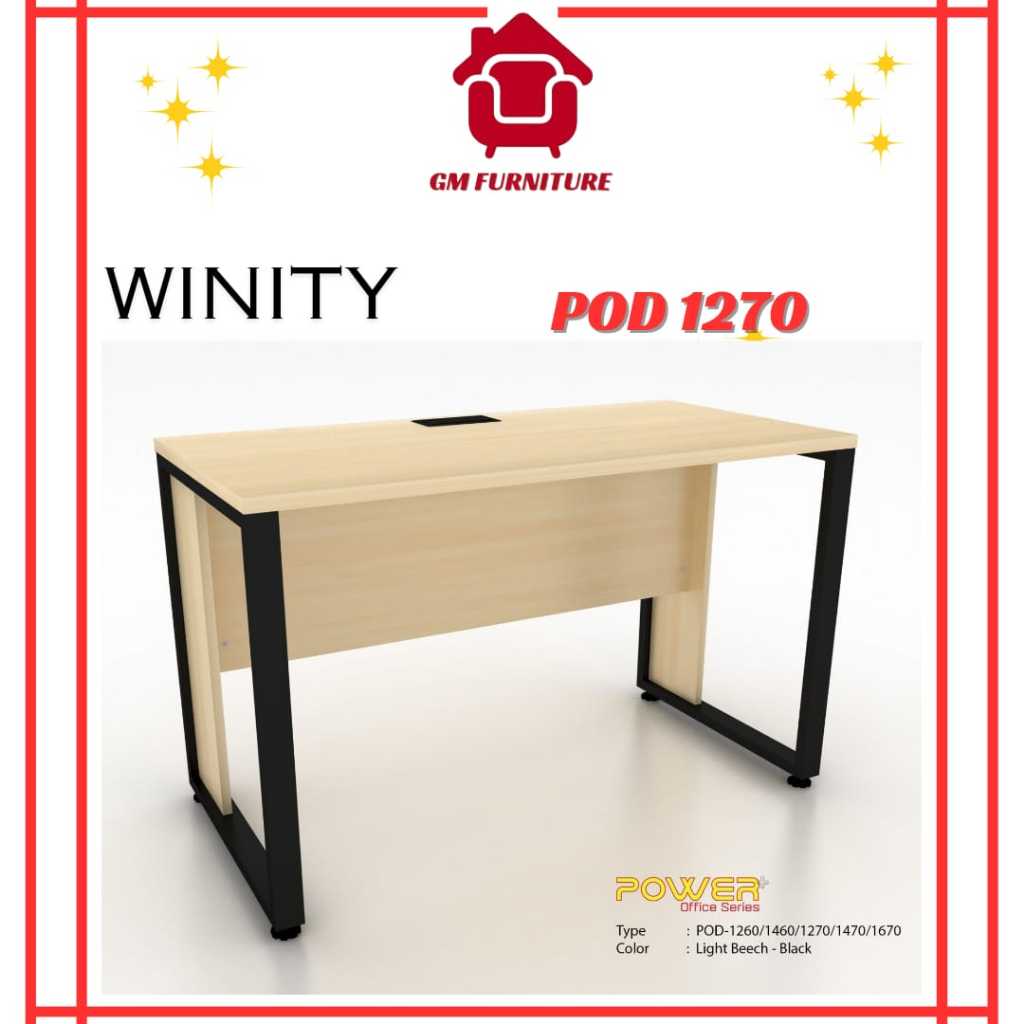 Winity Meja Kerja/Meja Kantor 120x70x75 cm - POD 1270