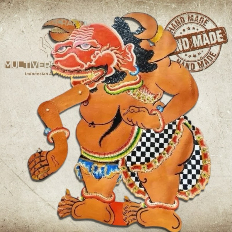 MULTIVERSECRAFTID Wayang Alusan Yuyu Rumpung Bahan Premium Kulit Asli Ukuran Pentas Pedalangan