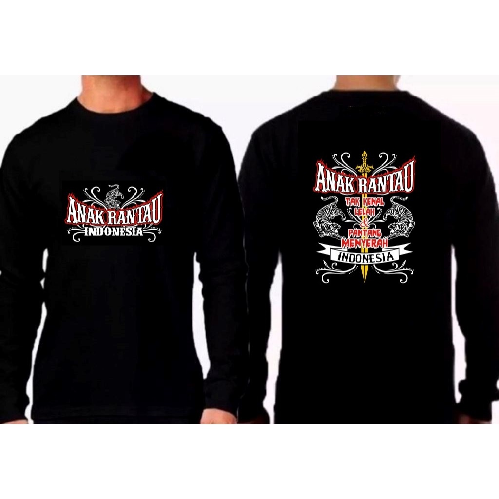 Kaos Anak Rantau Lengan Panjang/Kaos Distro/Oblong Dewasa