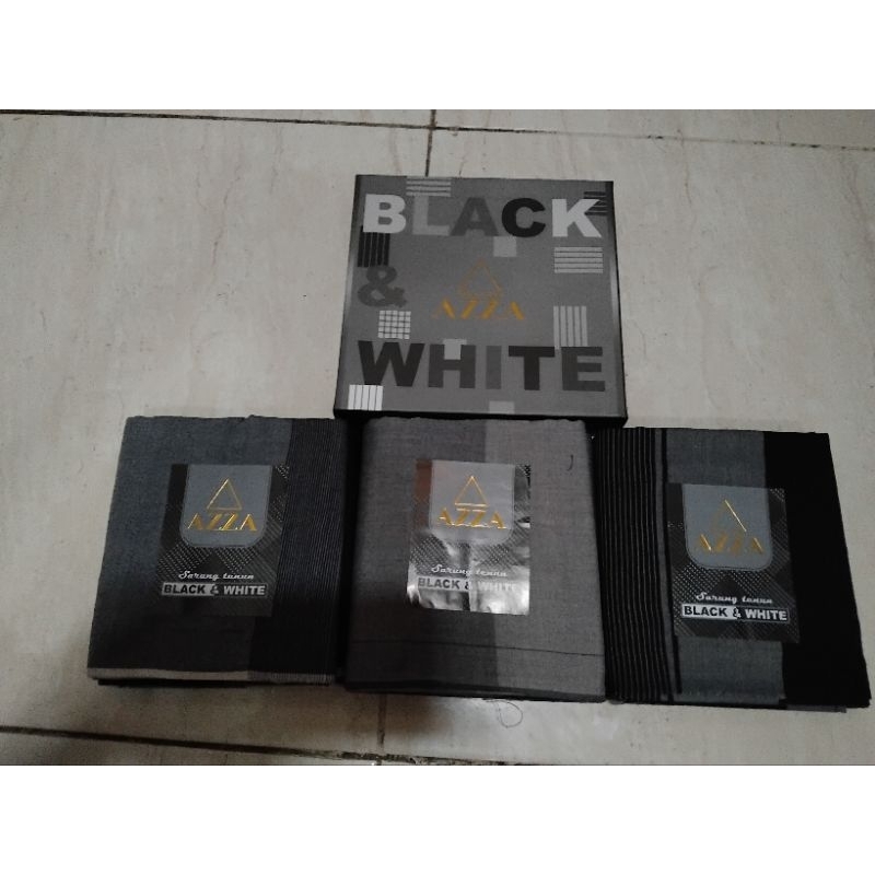 sarung azza hitam putih,sarung jadul motif kotak