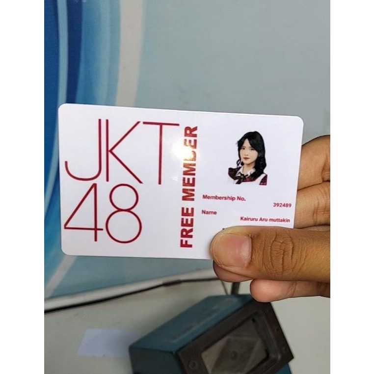 CETAK MEMBER JKT48 CUSTOM BAHAN PVC