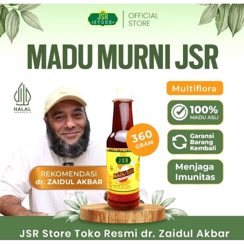 

MADU JSR Murni Multiflora dr Zaidul Akbar - Madu Murni Asli 360gr