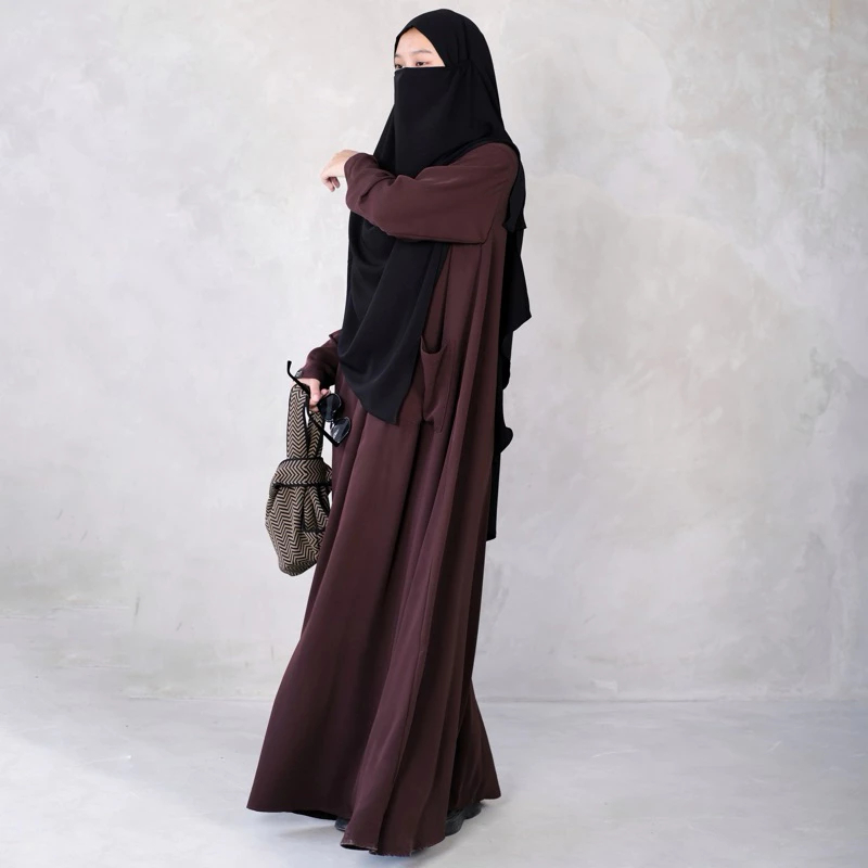 Gamis Abaya Wanita Remaja Set Khimar TSANIA Cadar Dress Syari Dress Muslimah Gamis Syari Set Cadar
