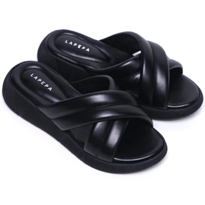 PRELOVED Sandal wanita Wedges NADHIRA Black