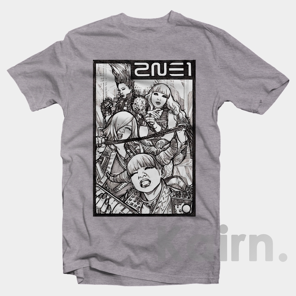 Kaos 2ne1 sketch / Kaos Kpop / Fansmerch