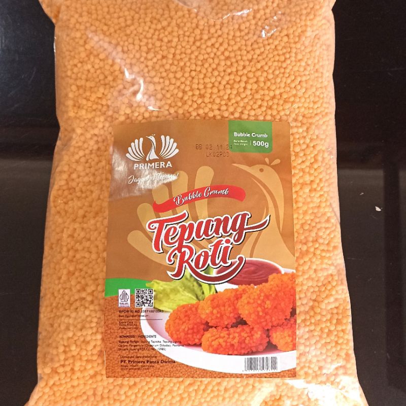 

PRIMERA Tepung Roti BUBBLE CRUMB ORANGE 500 gr