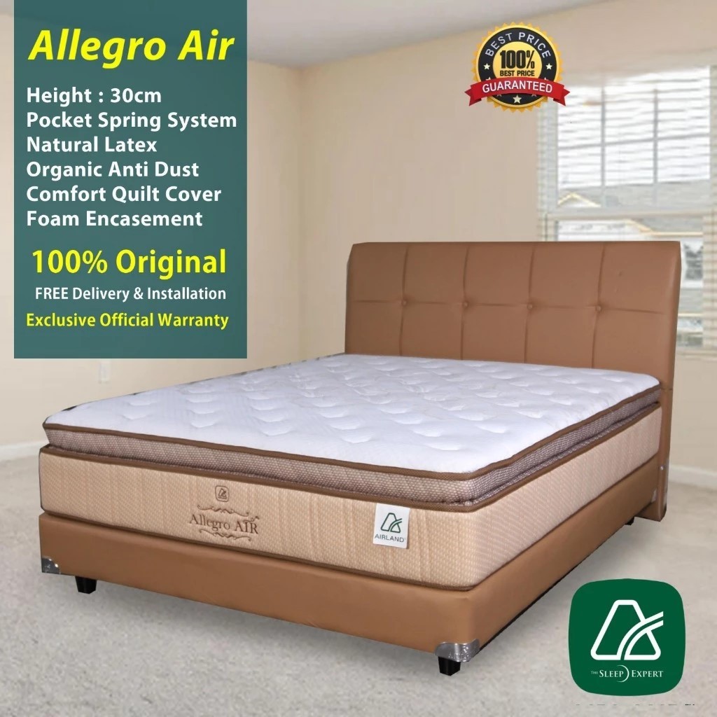 Airland Kasur Springbed Allegro Air + FREE Divan Headboard