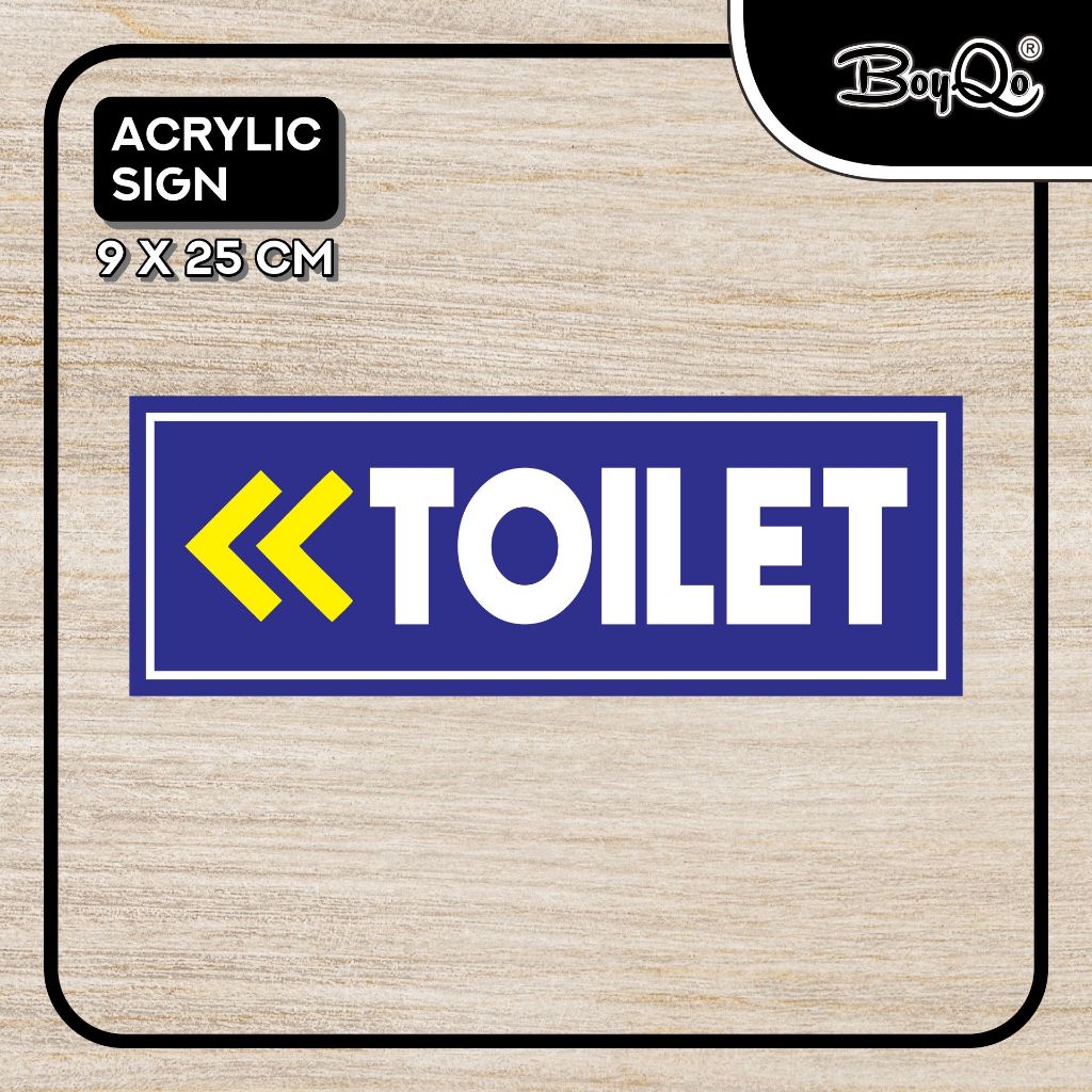 

BoyQo Akrilik Tanda Toilet Kiri Ukuran 25 x 9 | Perintah, Larangan, Himbuan dari Akrilik