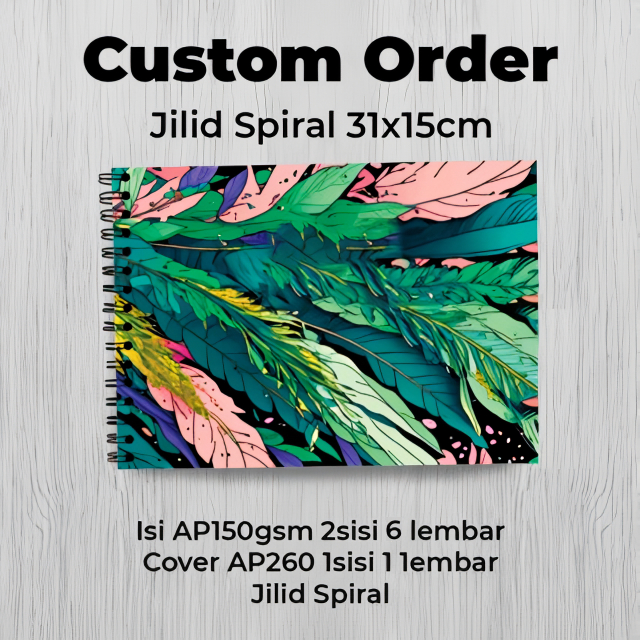 

Custom order Paket Compro Jilid Spiral