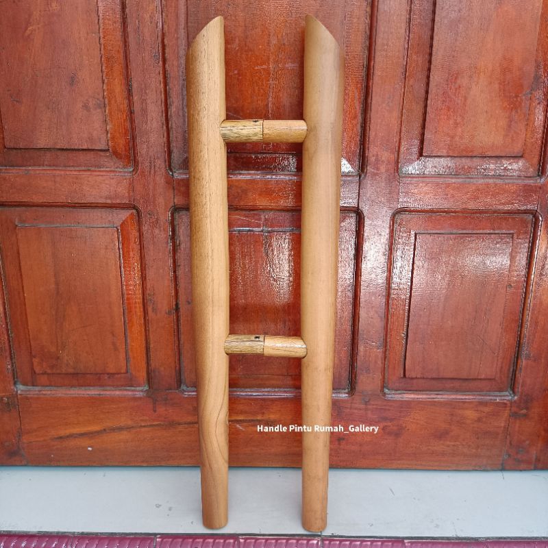 Handle Pintu Rumah  Gagang Pintu Rumah Tarikan Pintu Kaca Pegangan Pintu Full Kayu Jati 80 cm