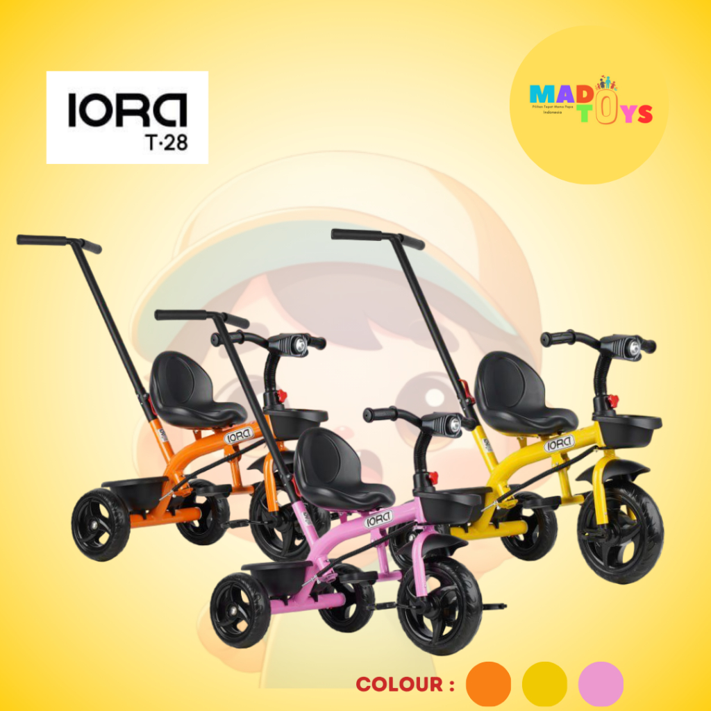 TRICYCLE SEPEDA RODA TIGA ANAK SORONGAN BECAK T-28 IORA PMB