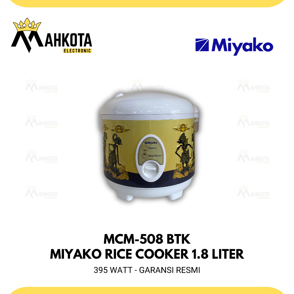 Miyako MCM-508BTKWYG Rice Cooker 1.8 Liter Batik Wayang