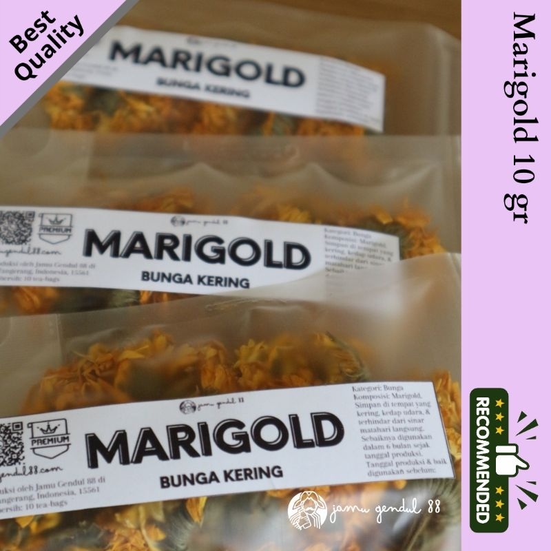 

Dried Calendula Flower - Dried Marigold - Teh Bunga Calendula Kering