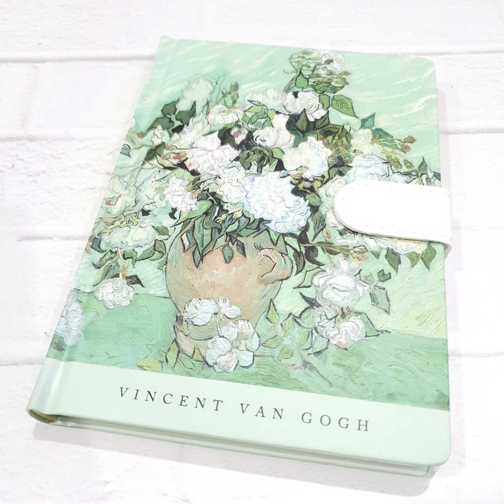 BUKU A5 AESTETIK | DIARY A5 AESTHETIC VAN GOGH | Buku Tulis Polos | BUKU TANPA GARIS AESTHETIC JURNA