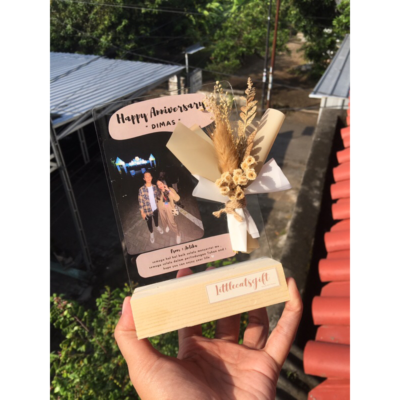 Akrilik mini gift kado wedding wisuda birthday (sehari jadi)