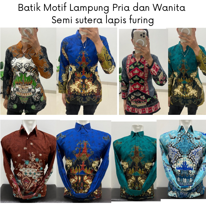 Batik Motif Lampung Pria dan Wanita