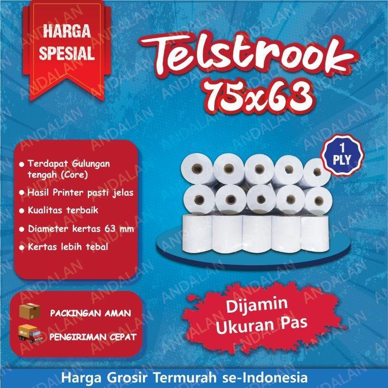 

Kertas Struk Kasir NCR 1 Ply uk 75x63 Telstruk