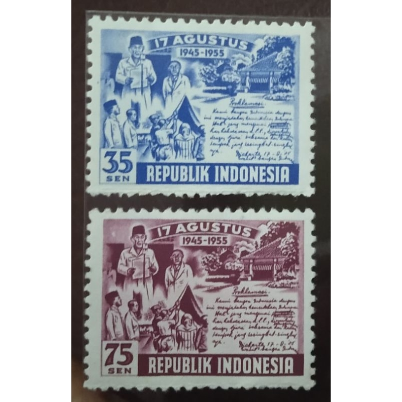 

Prangko Lawas RI Seri 10 Tahun Merdeka Tahun 1955