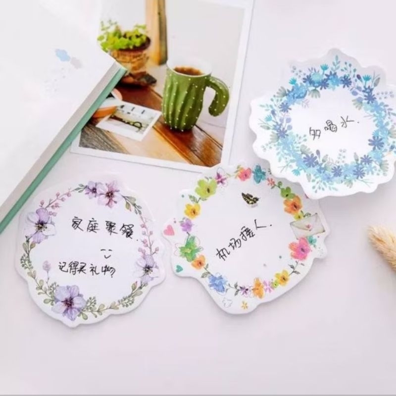 

sticky notes wreath series sticky notes bunga hiasan sticky notes journal