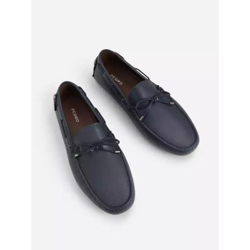 980245 Sepatu Casual Moccasins Pria Pedro Leather Original