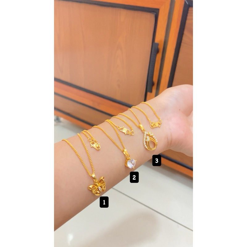 kalung rantai picak tipis bestseller