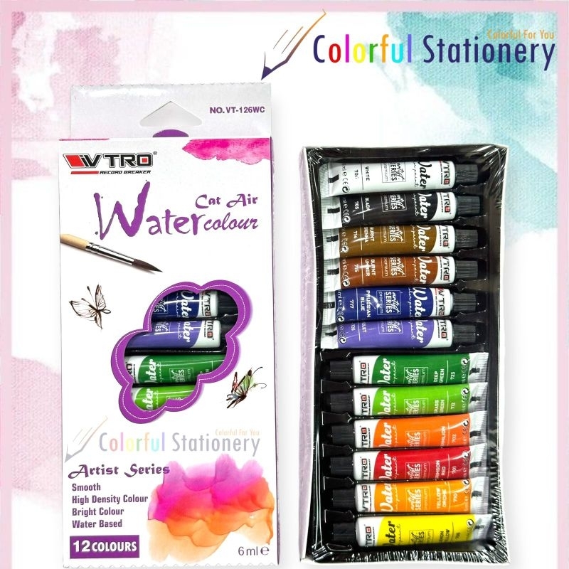 

Cat Air / Water Colors V-Tro 12 Warna (Set)