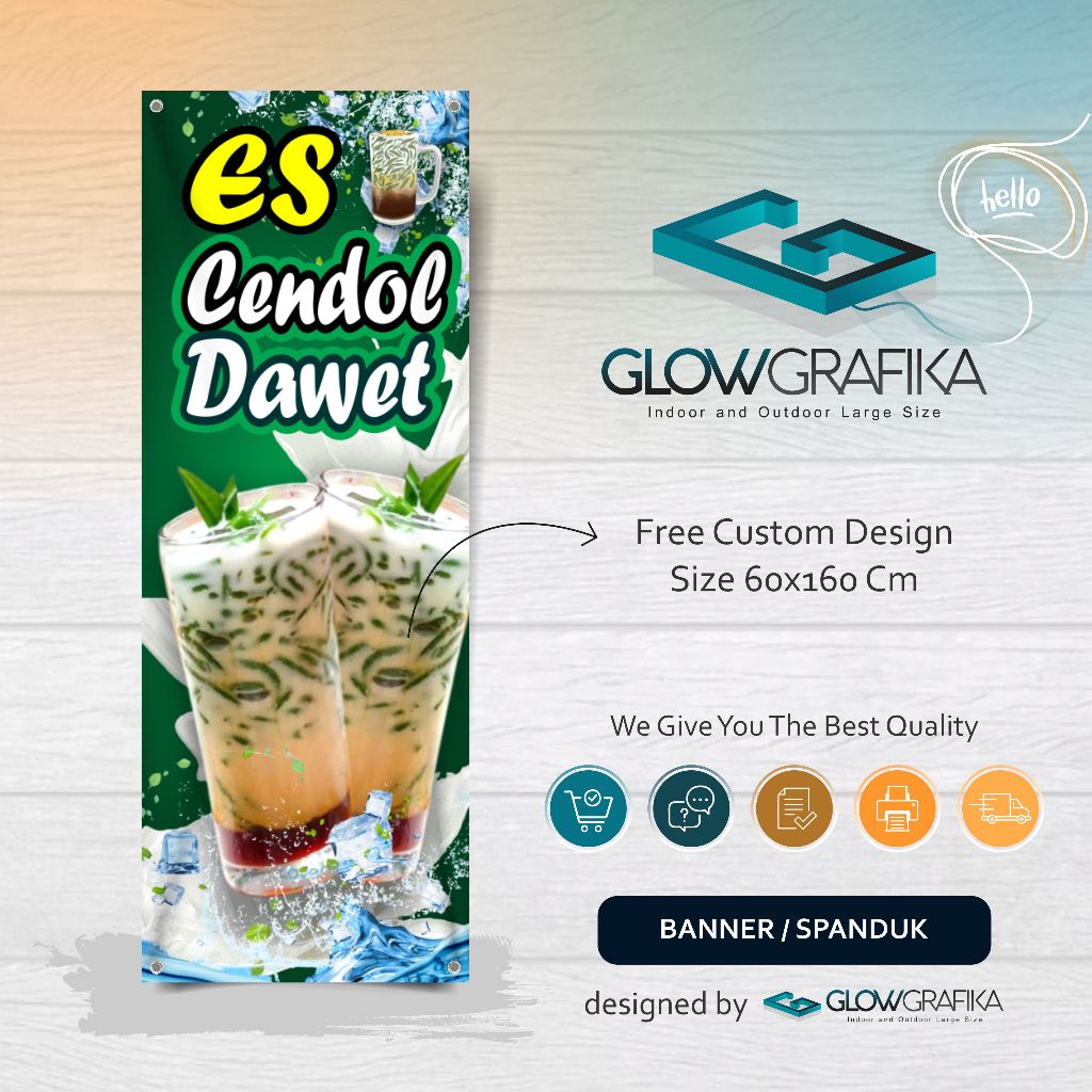 Cetak Spanduk Banner Es Cendol Dawet