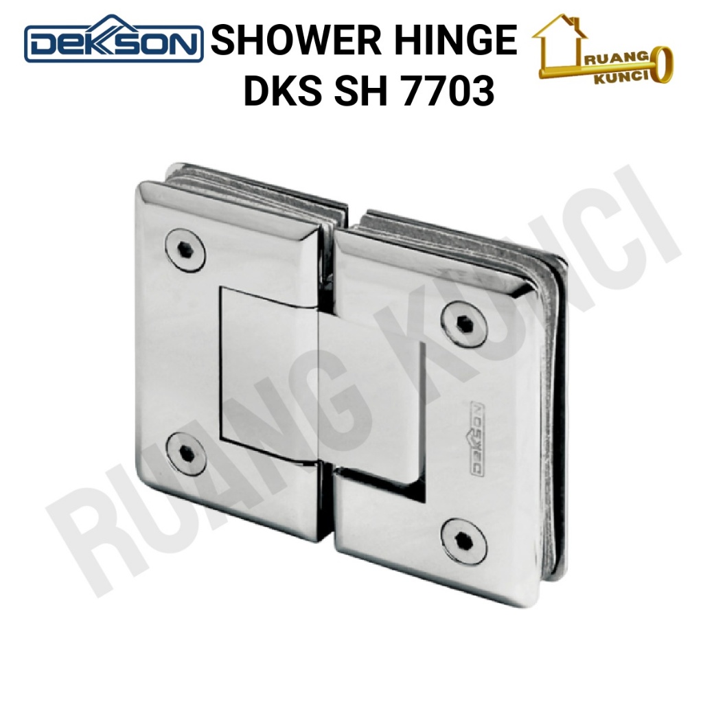 Dekkson Shower Hinge 7703 GG 180 / Engsel Pintu Kaca Shower Dekson