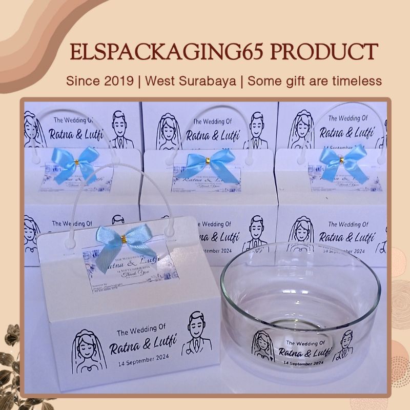 Souvenir Mangkok Moesli Kaca Souvenir Mangkok Sablon