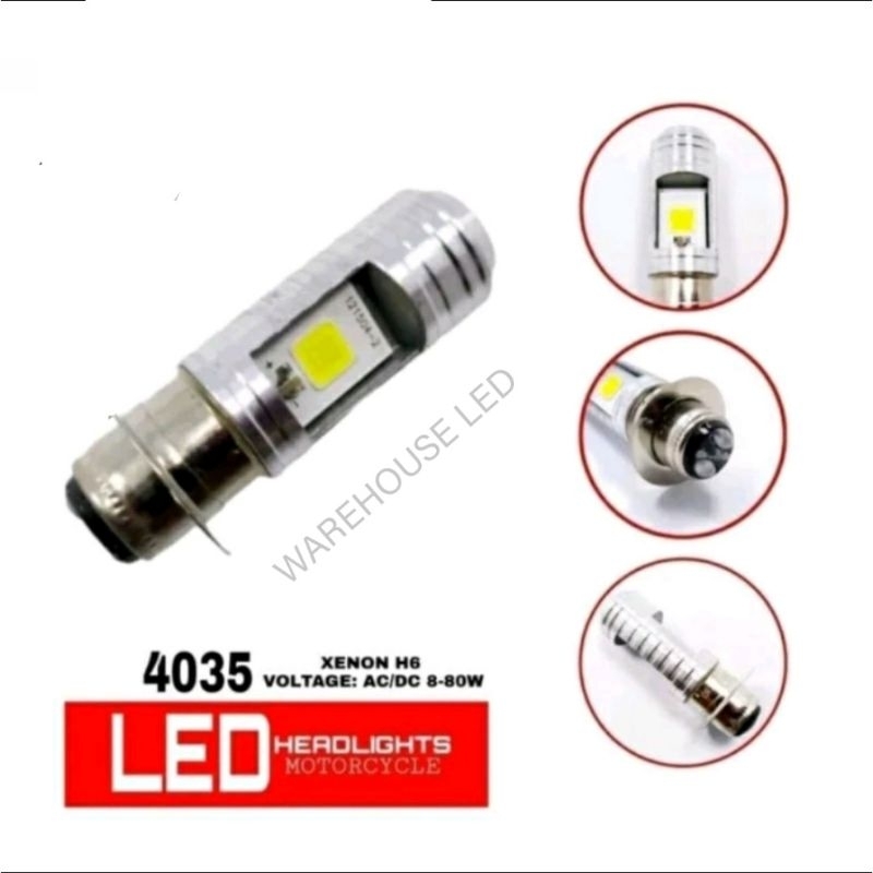 Lampu depan motor LED universal
