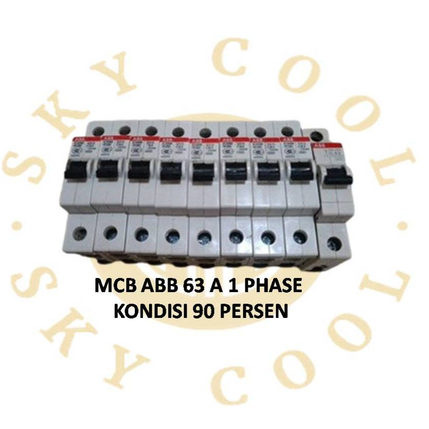 MCB ABB 63 A 1 PHASE KONDISI 90 PERSEN