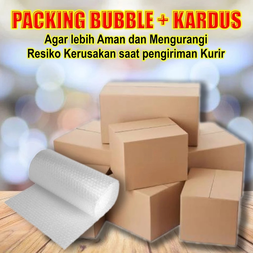 

PACKING BUBBLE + KARDUS UNTUK HARDCOVER