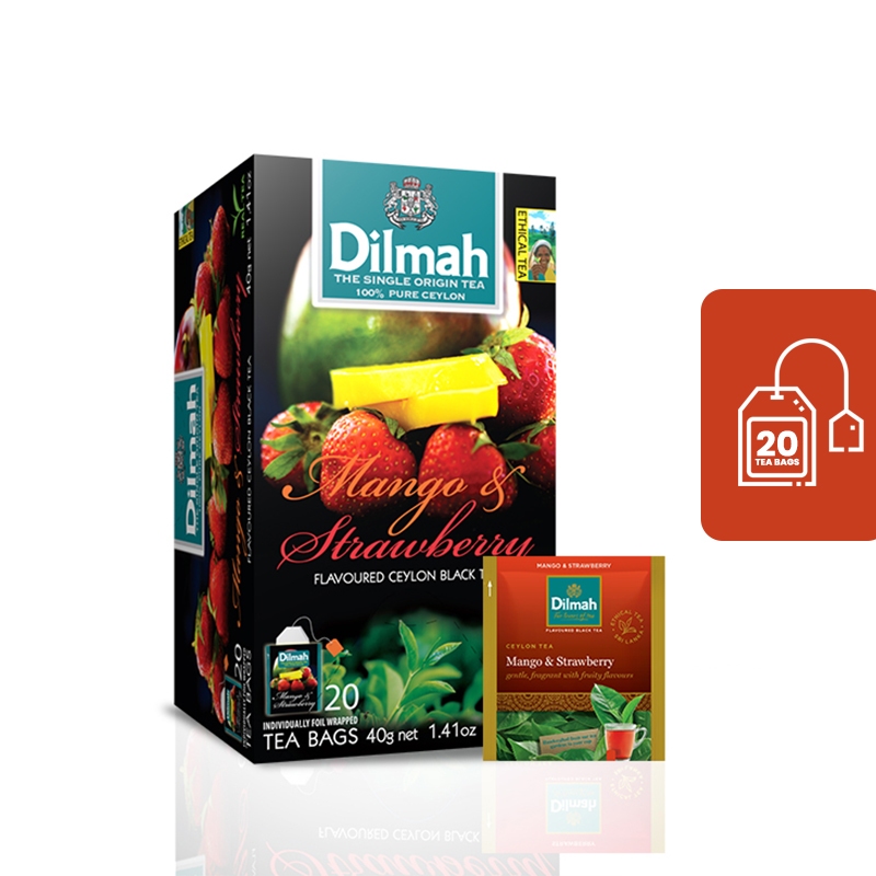 

Dilmah Mango & Strawberry Tea - Teh Celup [Kemasan Foil Envelope 20s]