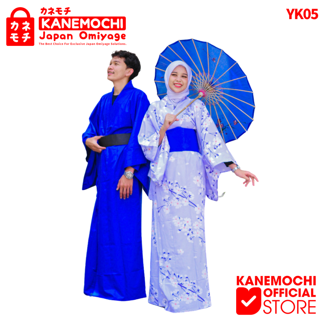 KANEMOCHI YUKATA PRIA - YUKATA BAJU TRADISIONAL JEPANG - KANEMOCHI JAPAN OMIYAGE YUKATA DEWASA PRIA