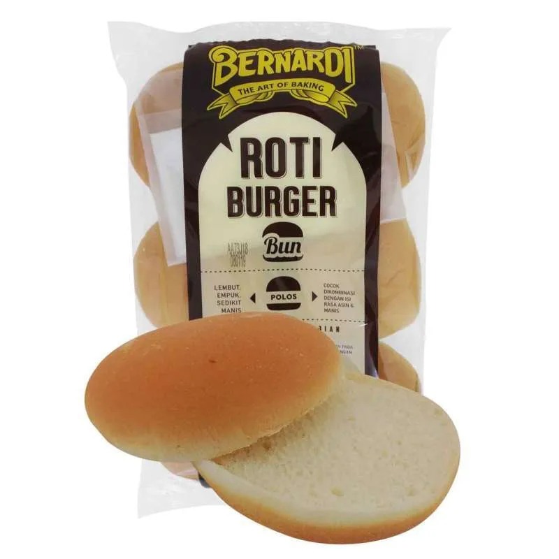 

Bernardi Roti Burger Besar Polos 300 gr Isi 6 - Harga Hemat