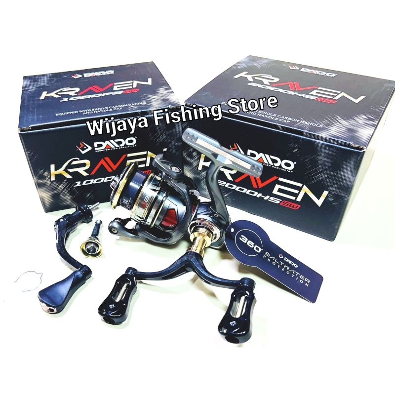 Reel Pancing Daido Kraven SW HS 1000 2000 3000 POWER HANDLE