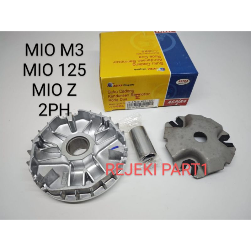 RUMAH ROLLER + PLUS BUSHING MIO M3/ MIO 123 / MIO Z / 2PH RUMAH ROLLER ROLER SET (ASPIRA)