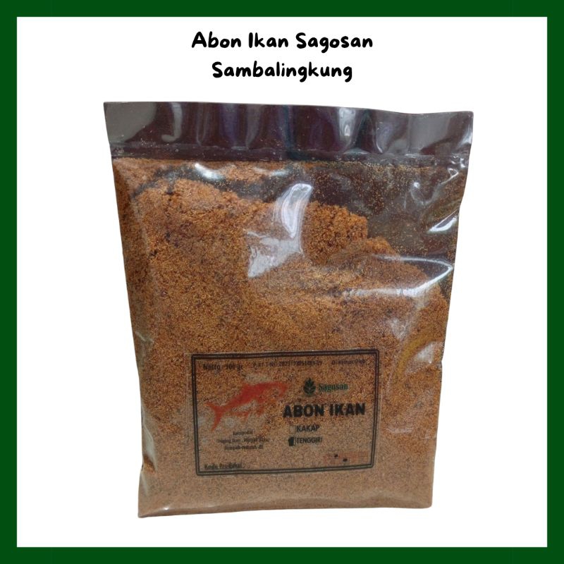 

ABON IKAN TENGGIRI 100gr SAGOSAN/SAMBELINGKUNG KHAS BANGKA