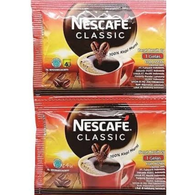 

Kopi Nescafe Classic Sachet @2 gram