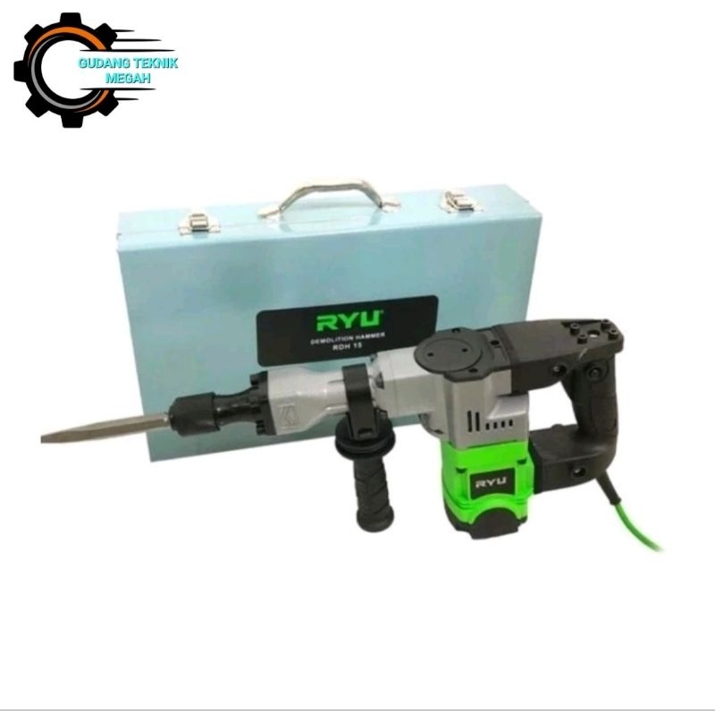 RYU Demolition Hammer Drill RDH 15 1200 W Mesin Bobok Beton