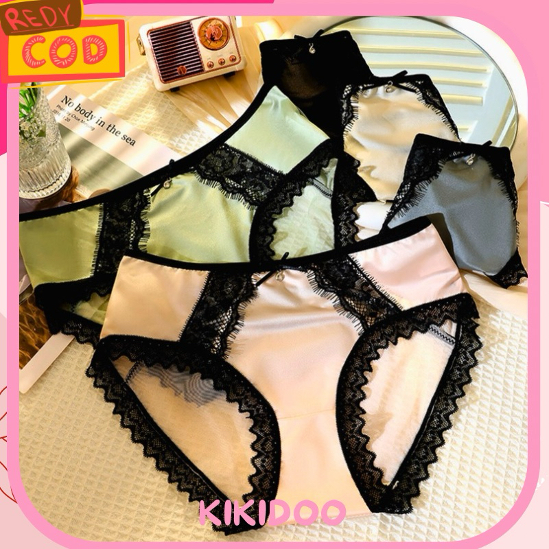 Kikidoo Sexy Panties Celana Dalam Wanita Satin Renda Lace Sonya