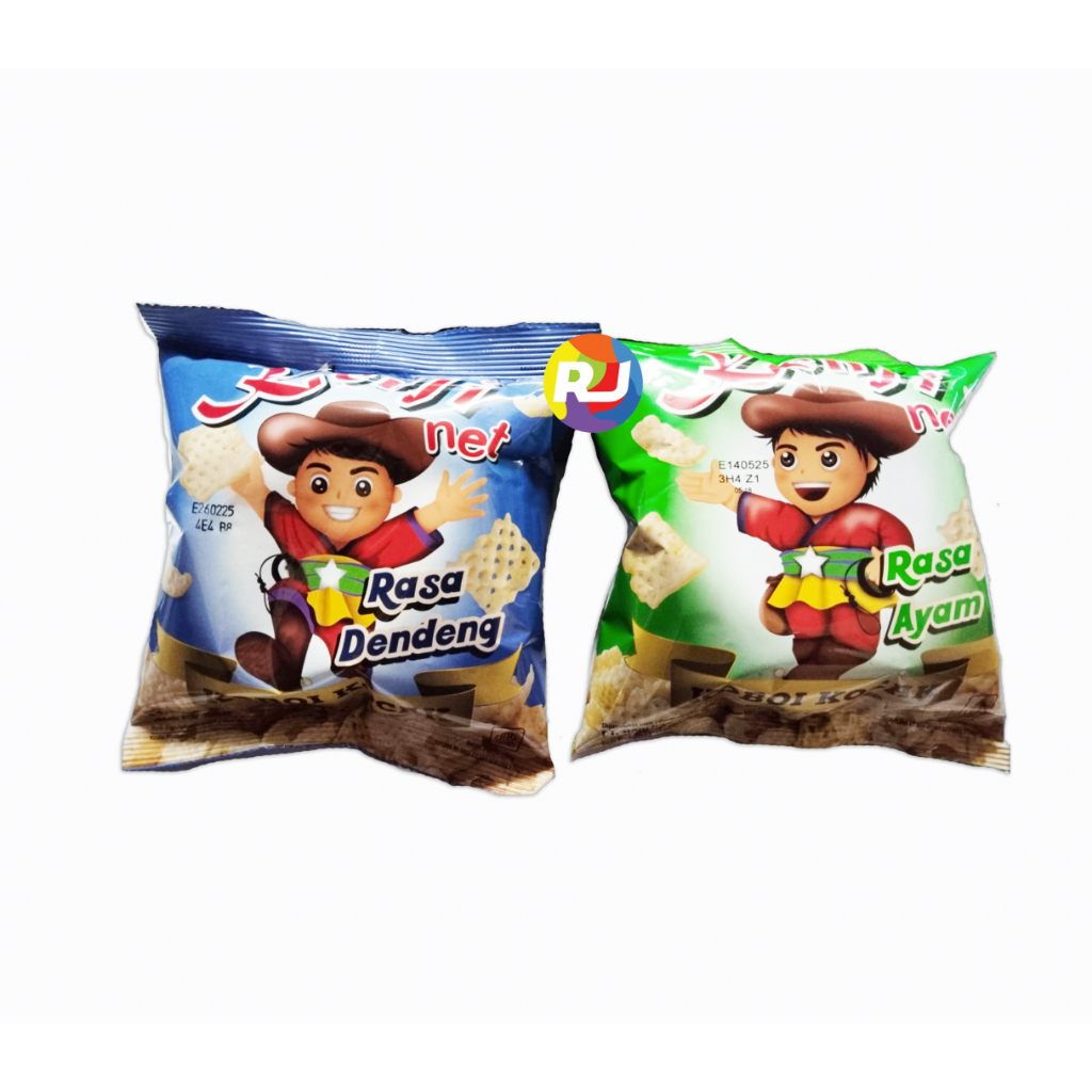 

Snack Jadul Kenji Net Chiki Koboi Kocak 30gr - Ayam / Dendeng