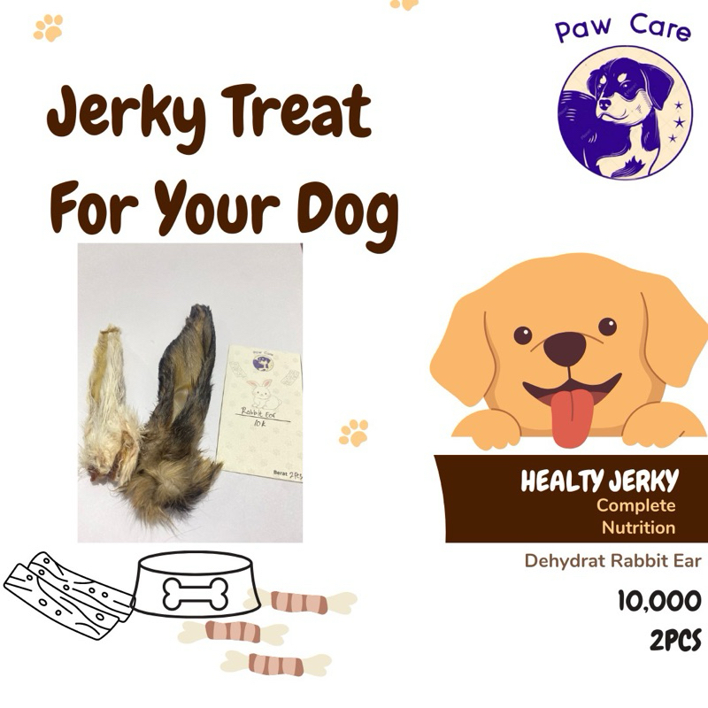 snack anjing/rabbit ear / kuping kelinci / Dehidrate kuping kelinci
