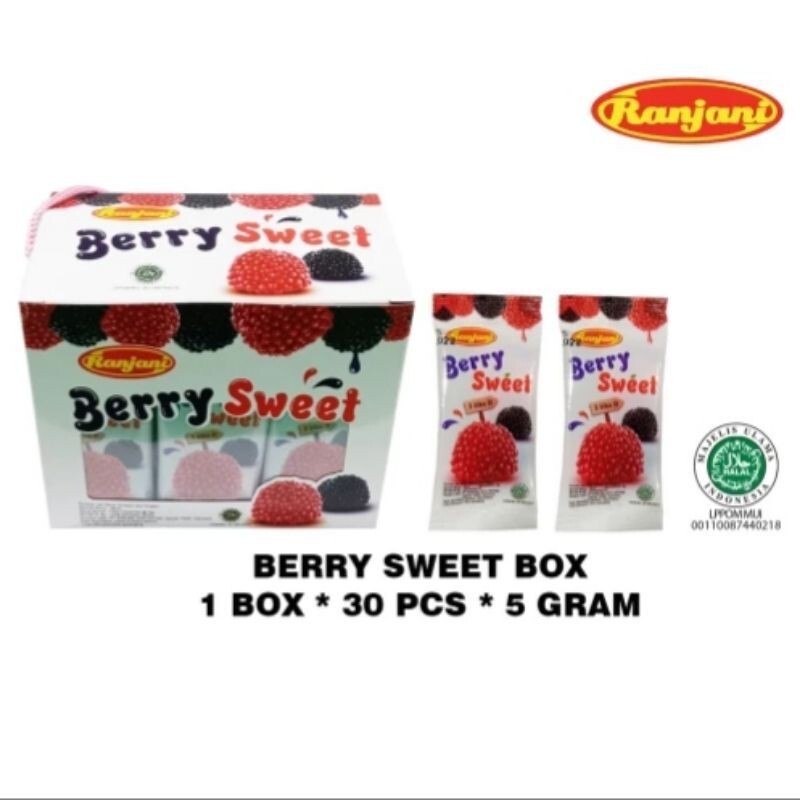 

BERRY SWEET CANDY / Permen Kenyal Berry Sweet isi 30 pcs